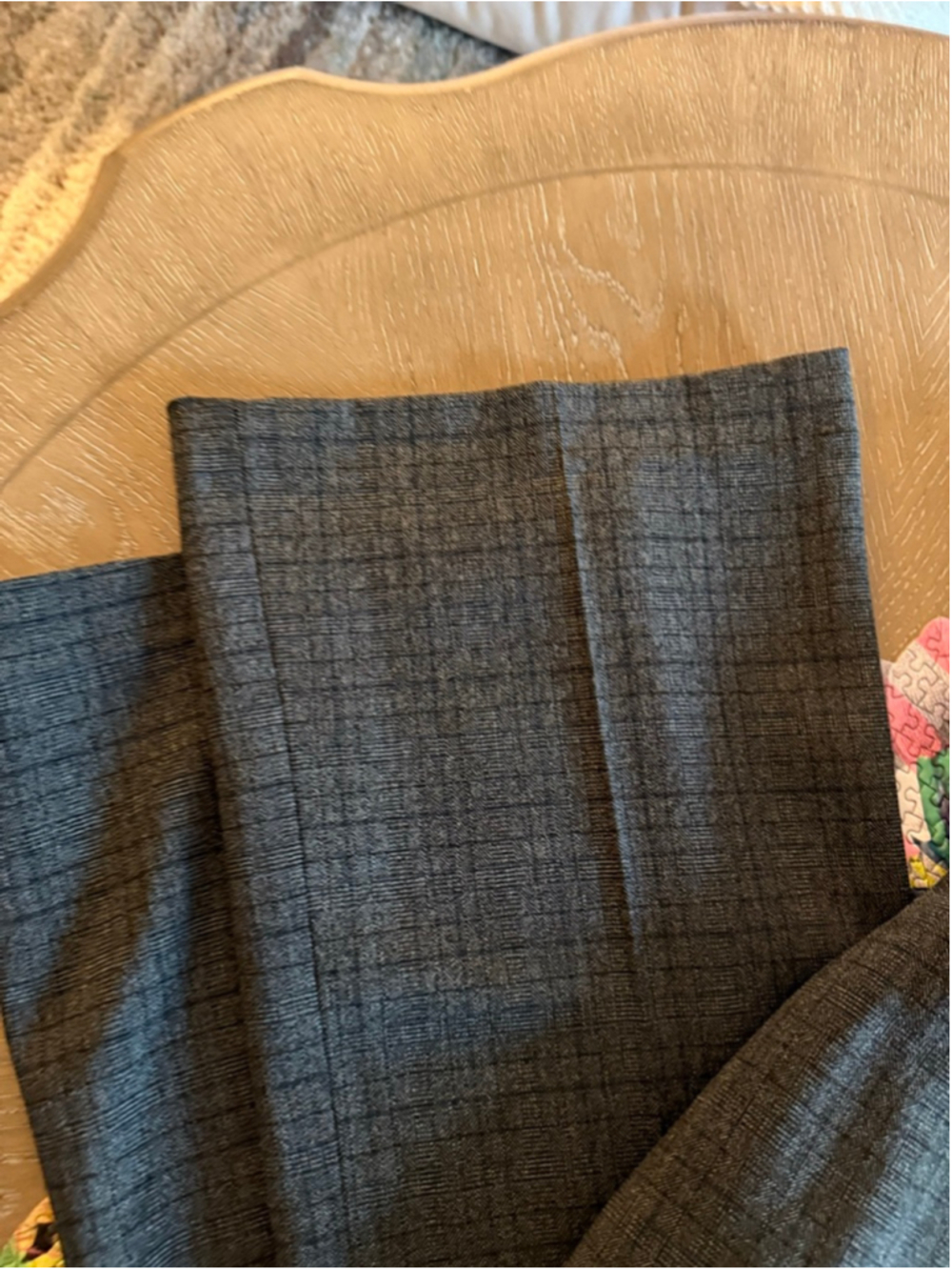 Carrie & Cannie Gray Plaid Trousers Women's - Picture 5 of 10